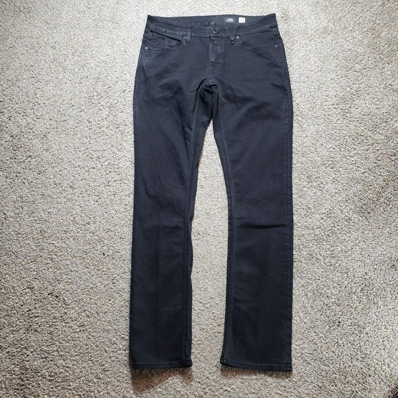 Jeans Jeans Mens 32 Black Slim Straight True To This